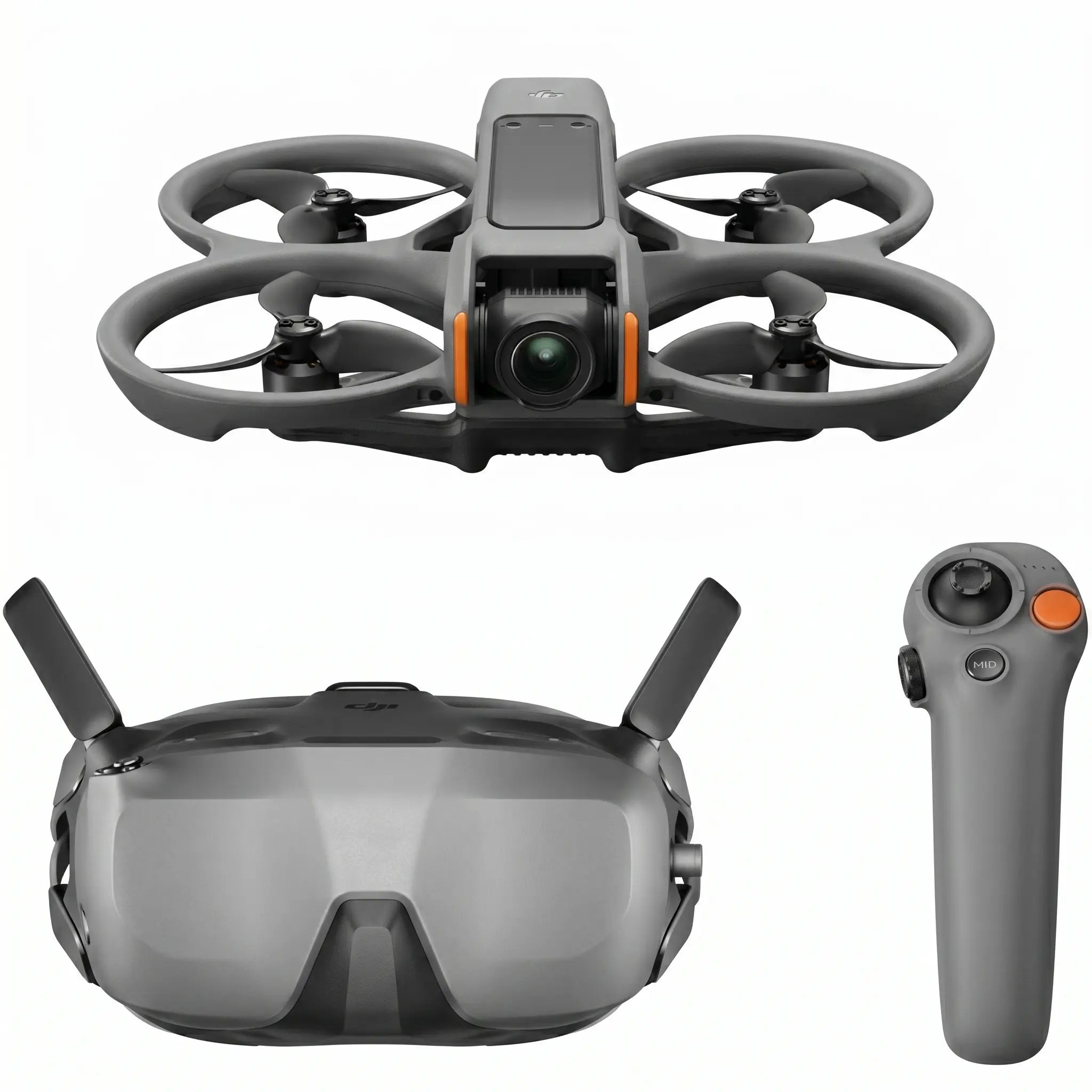[Pre-Owned Options] DJI Avata 2 FPV Recording Drone Device with 4K UHD Camera, Immersive Combo with N3 Goggles, RC Motion 3 Remote, Multiple Batteries, Accessories & Charging Support (For Adults)