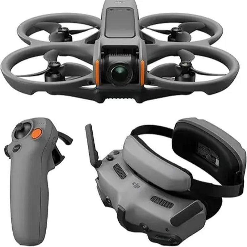 [Pre-Owned Options] DJI Avata 2 FPV Recording Drone Device with 4K UHD Camera, Immersive Combo with N3 Goggles, RC Motion 3 Remote, Multiple Batteries, Accessories & Charging Support (For Adults)