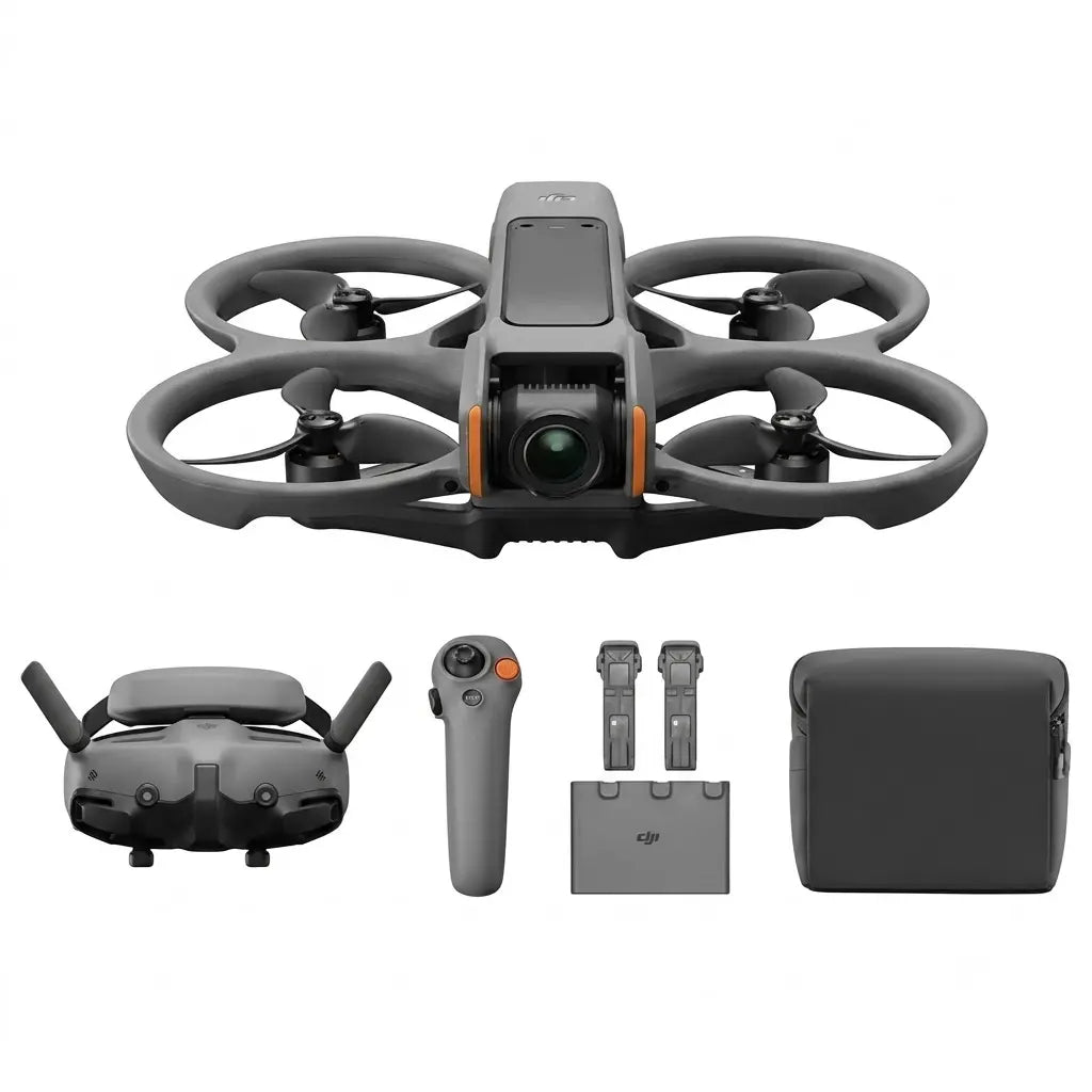 [Pre-Owned Options] DJI Avata 2 FPV Recording Drone Device with 4K UHD Camera, Immersive Combo with N3 Goggles, RC Motion 3 Remote, Multiple Batteries, Accessories & Charging Support (For Adults)