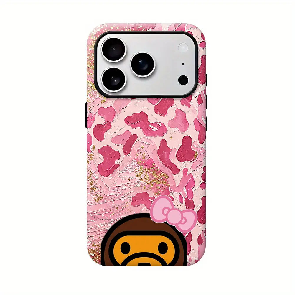 Bape Protective Camo Streetwear Phone Casesuitable for Iphone 17/16/15/14/13/12/11 Promax/Plus Case with Impactdispersion Technology & Flexible Rubber Linerglossy Finish UV Protected 2-Piece Design