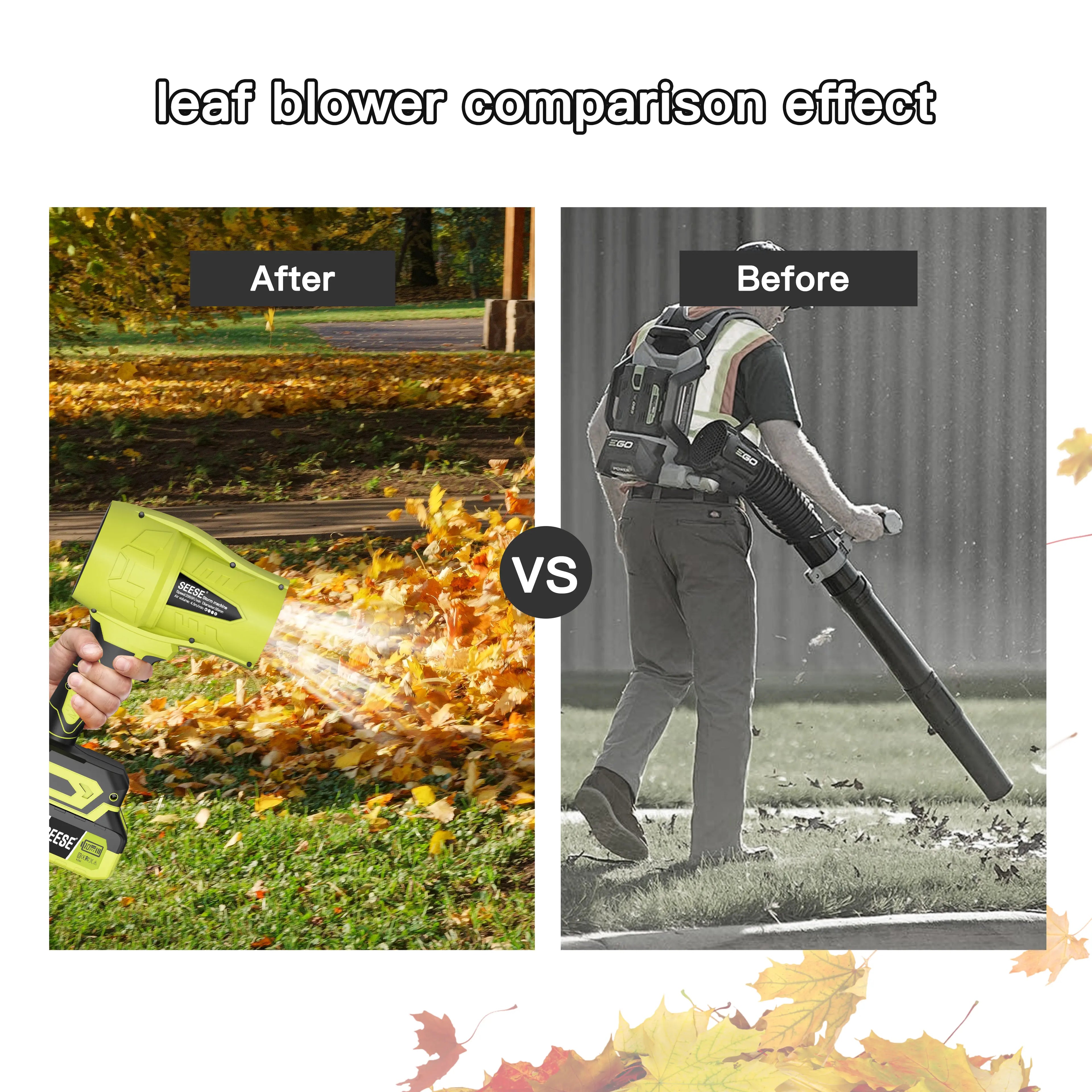 SEESE Turbo Jet Leaf Blower,Cordless Leaf Blower, Violent Turbo Fan, Pure Copper Motor,Car Drying after Wash, Handheld Snow Blower,Cordless Turbo Power Air Duster,Home Improve,Garden Mainte Holiday Gifts