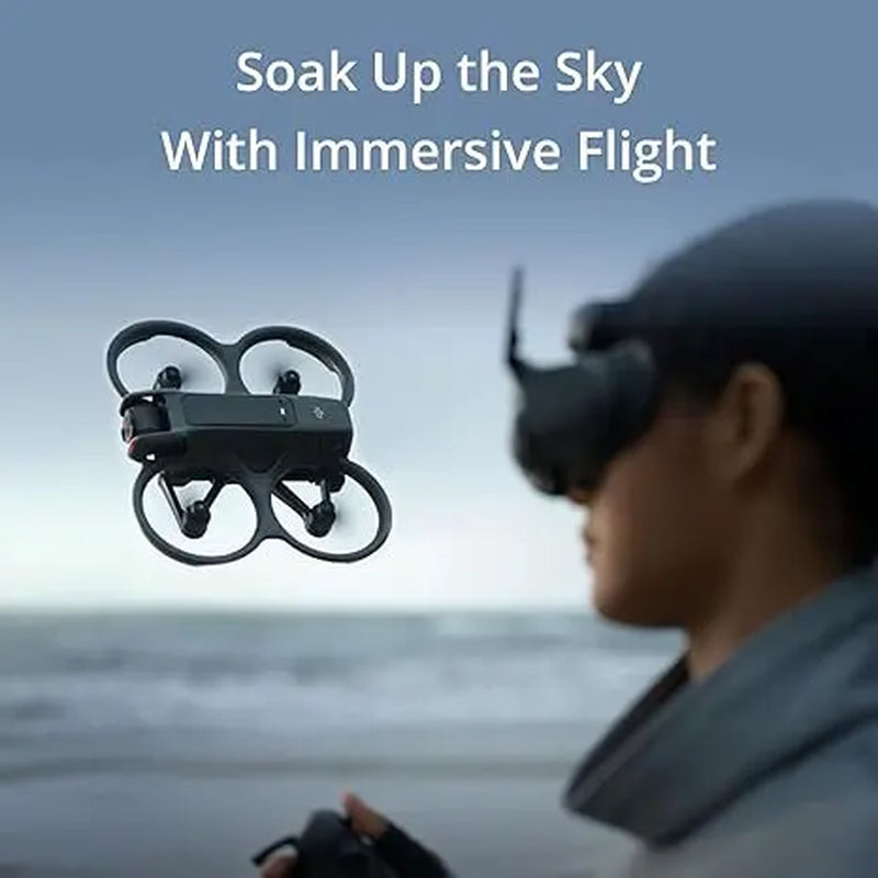 [Pre-Owned Options] DJI Avata 2 FPV Recording Drone Device with 4K UHD Camera, Immersive Combo with N3 Goggles, RC Motion 3 Remote, Multiple Batteries, Accessories & Charging Support (For Adults)
