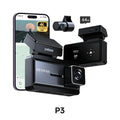 Pelsee P3 4K Dash Cam Front and Rear, 64GB SD Card, 4K+1080P Dual Dash Camera for Cars with Wi-Fi, GPS, ADAS, BSD, LCA, 3’’ IPS Display Car Camera, APP & Voice Control, Night Vision, 24H Parking Mode, Dashcam, Car Cameras