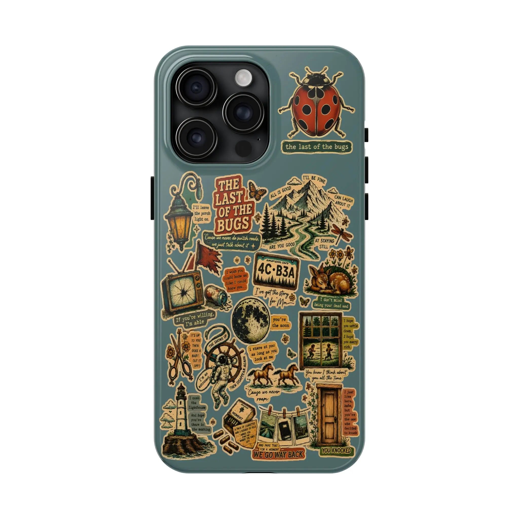 Even Anxious Pups Need the Moon Phone Case, the Bugs Porch Light Folk Phone Cover, Orbiter NK 17 Air Pro Max