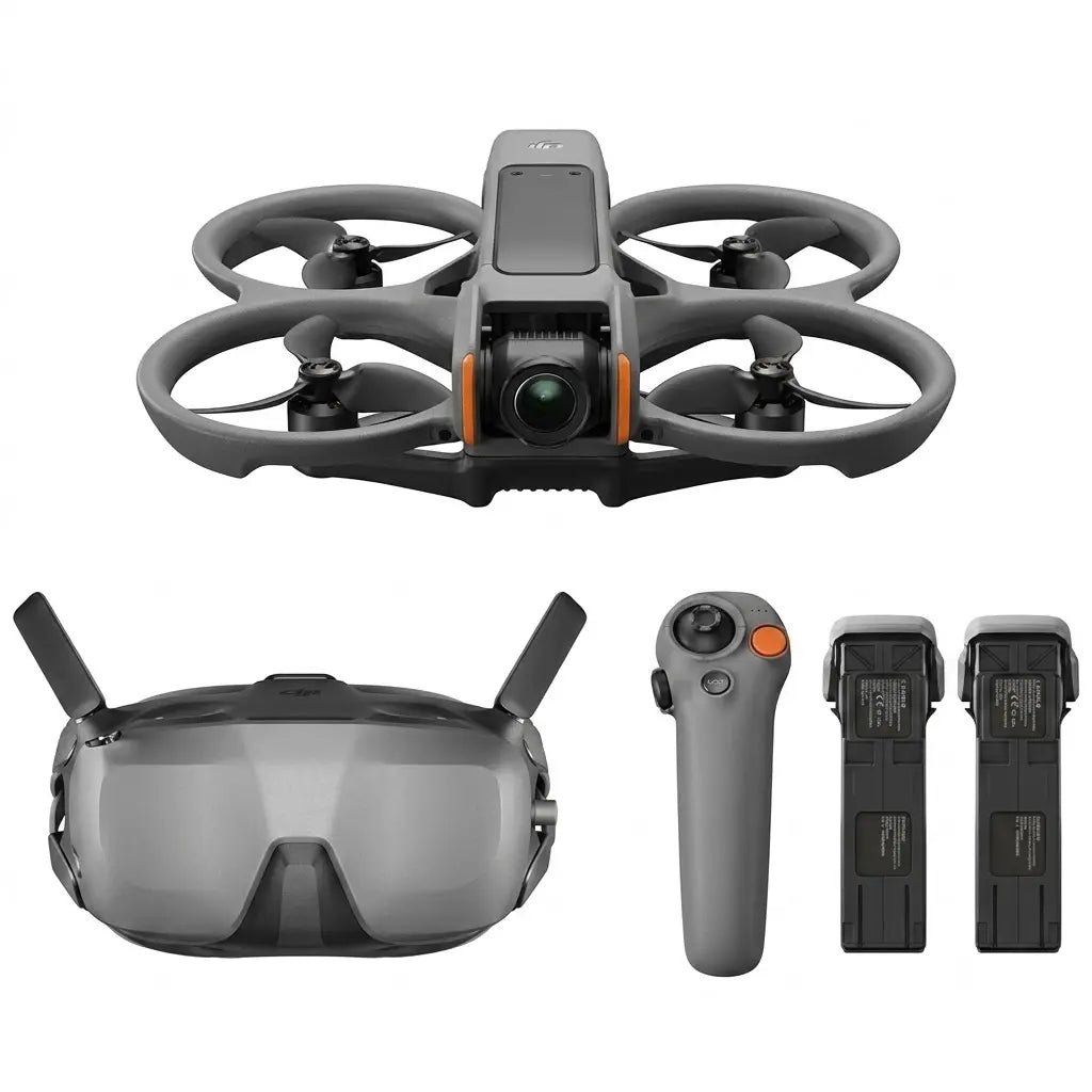 [Pre-Owned Options] DJI Avata 2 FPV Recording Drone Device with 4K UHD Camera, Immersive Combo with N3 Goggles, RC Motion 3 Remote, Multiple Batteries, Accessories & Charging Support (For Adults)
