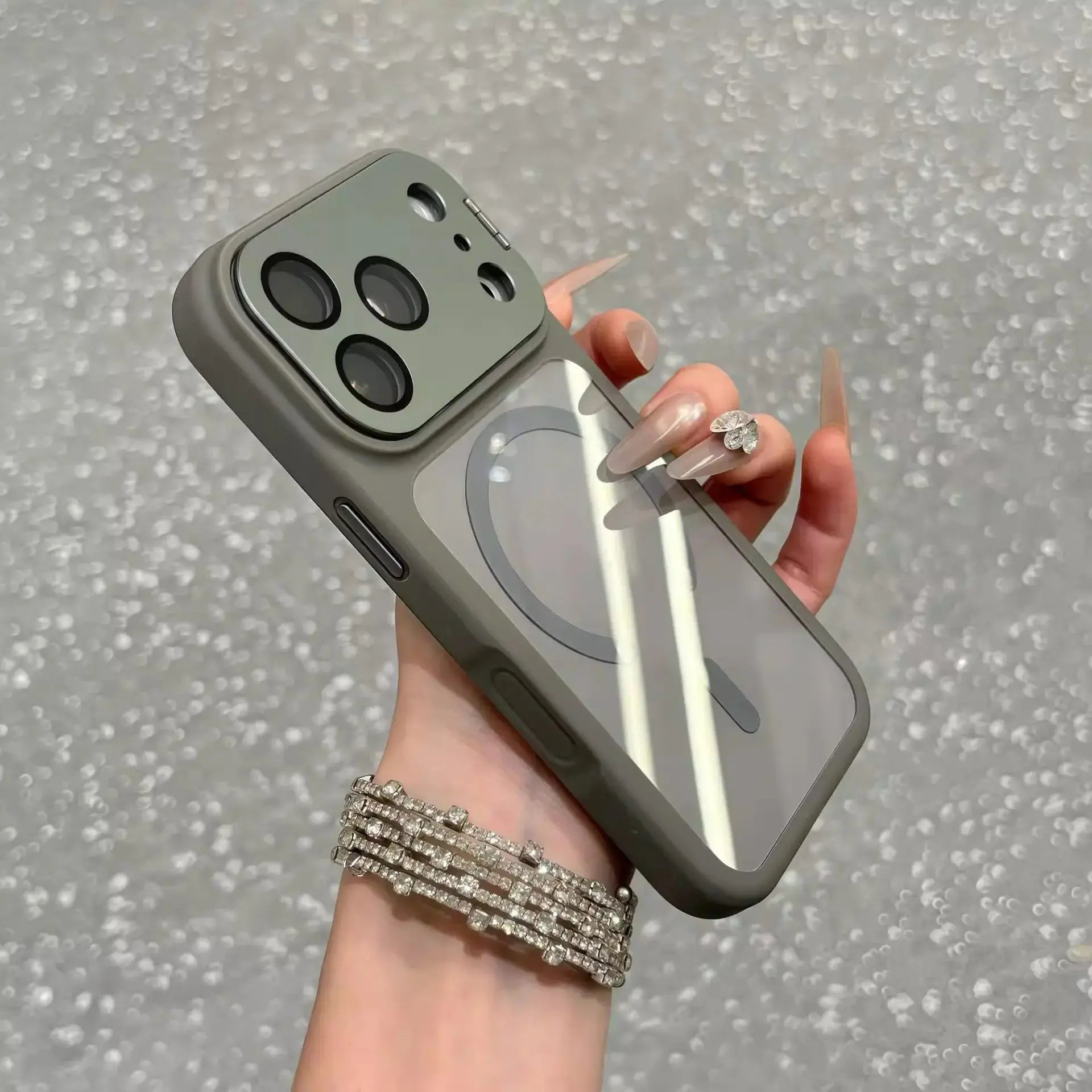 Colnel Matte Magnetic Phone Case with Lens Cover Kickstand - Ultimate Shockproof Protection and Stylish Design for iPhone 12-17 Series